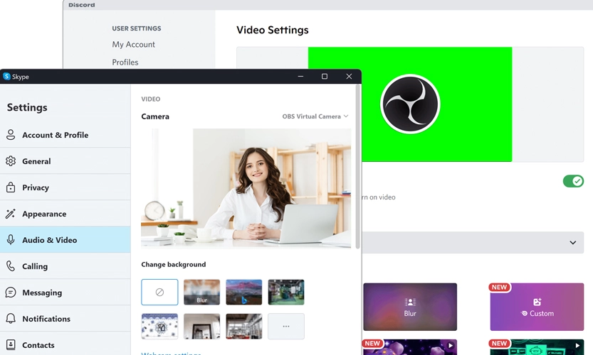 How to set up a virtual background on Skype