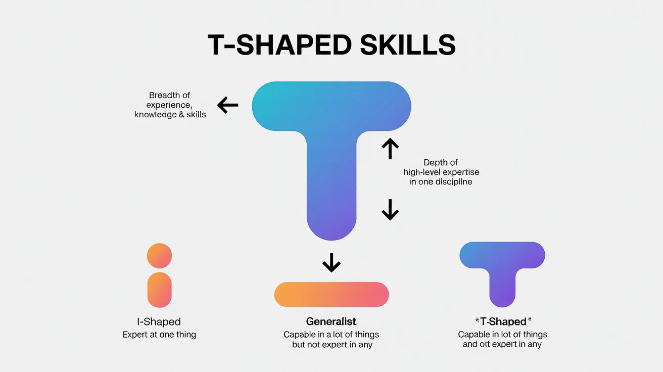 Acquire T-shaped skills