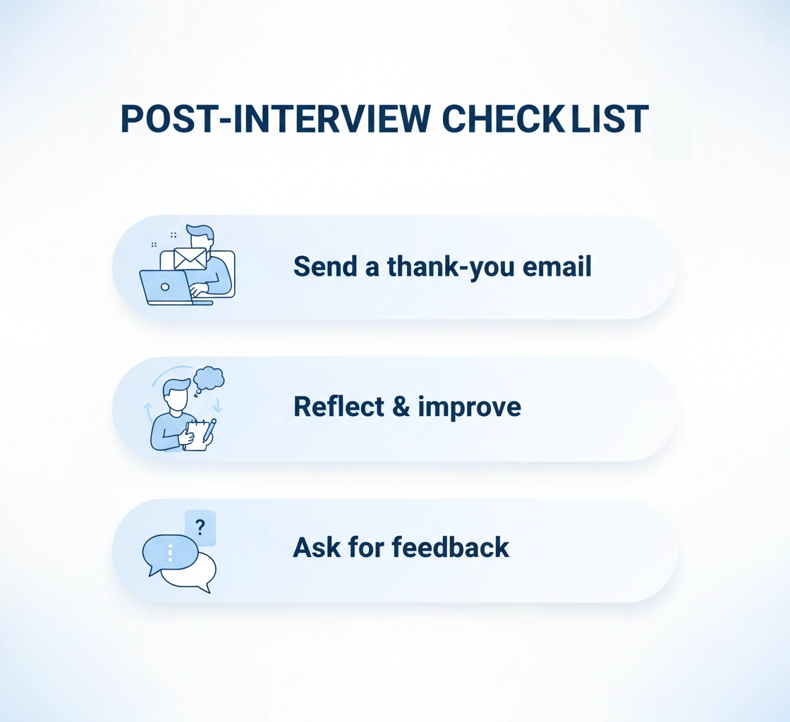 Action Plan Your Post-Interview Checklist