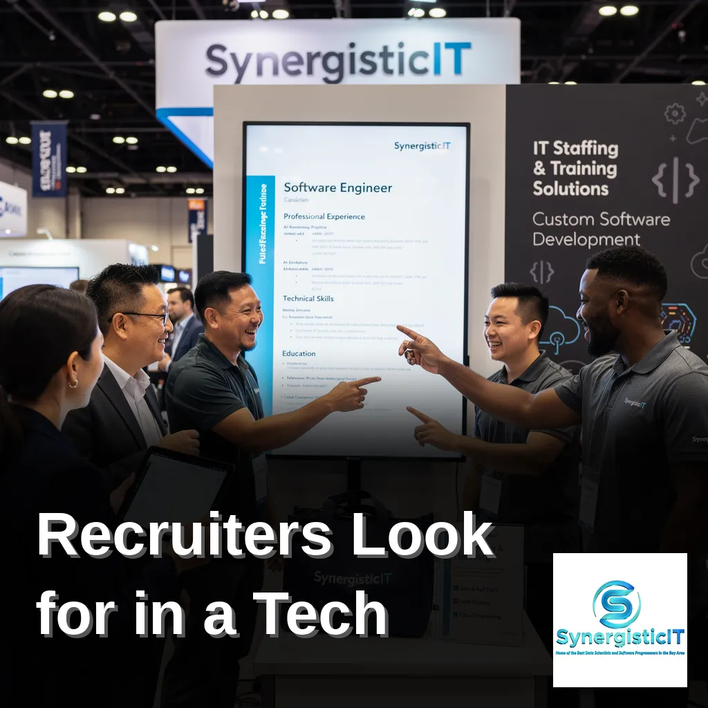 Checklist summarizing key tech resume screening insights