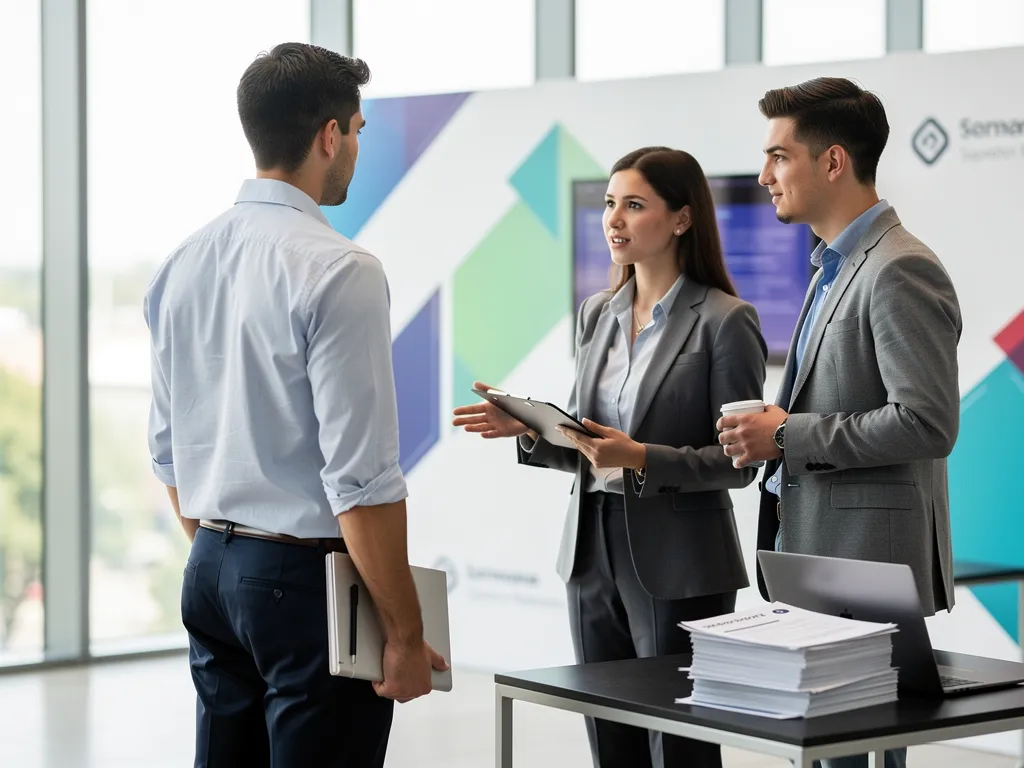 Recruiter connecting a trained candidate with a hiring manager